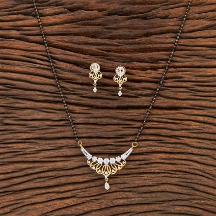 Cubic Zirconia Classic Mangalsutra With 2 Tone Plating
