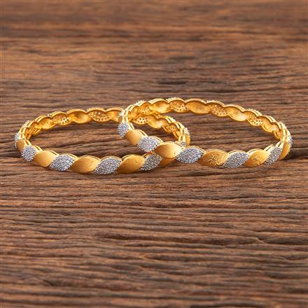 Cubic Zirconia Classic Bangles With Gold Plating