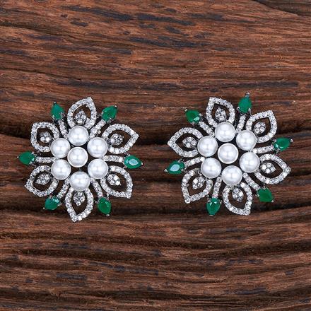 Cubic Zirconia Moti Tops With Black Plating