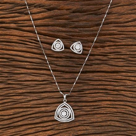 Cubic Zirconia Classic Pendant Set