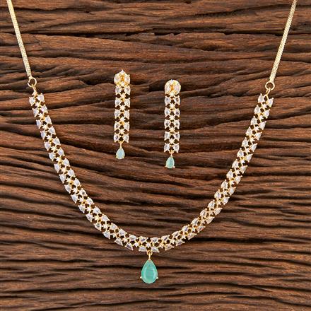 Cubic Zirconia Classic Necklace With Gold Plating