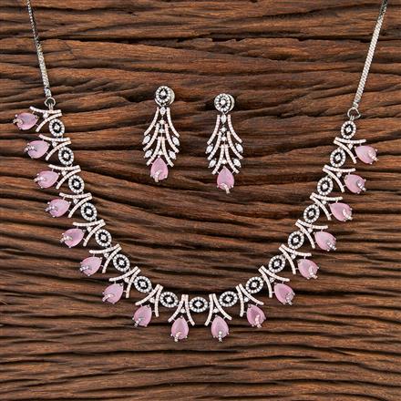 Cubic Zirconia Classic Necklace With Black Rose Plating