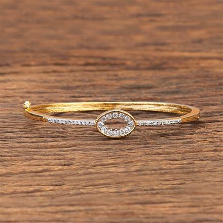 Cz Delicate Kada With 2 Tone Plating