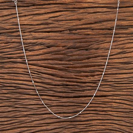 Cz Delicate Chain With Rhodium Plating