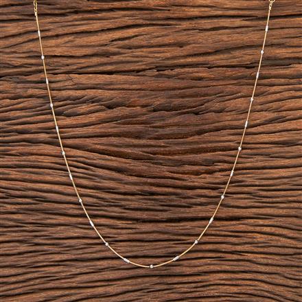 Cz Delicate Chain With 2 Tone Plating
