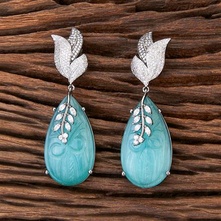 Cubic Zirconia Classic Earring With Black Plating