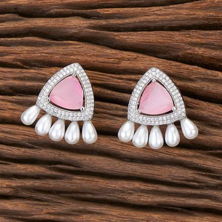 Cubic Zirconia Classic Tops With Rhodium Plating