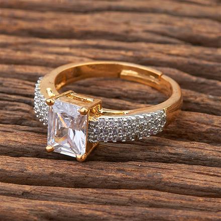 Cubic Zirconia Adjustable Ring