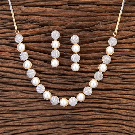 Cubic Zirconia Moti Necklace