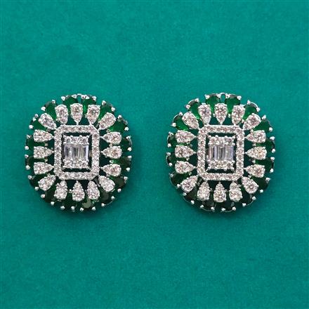 American Diamond Tops With Rhodium Plating