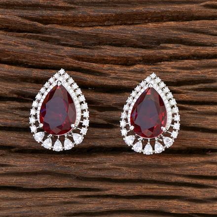 Cubic Zirconia Classic Tops With Rhodium Plating