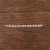 Cubic Zirconia Delicate Bracelet With 2 Tone Plating