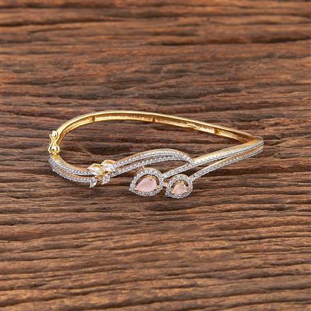 Cz Delicate Kada With 2 Tone Plating