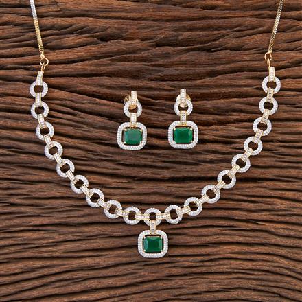 Cubic Zirconia Classic Necklace With 2 Tone Plating