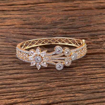 Cubic Zirconia Classic Kada With 2 Tone Plating