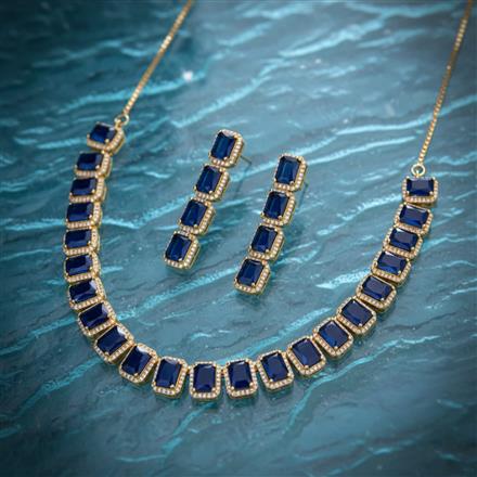 Cubic Zirconia Delicate Necklace With Gold Plating