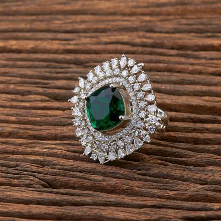 Cubic Zirconia Adjustable Ring