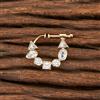 Cubic Zirconia Delicate Nose Ring With Gold Plating