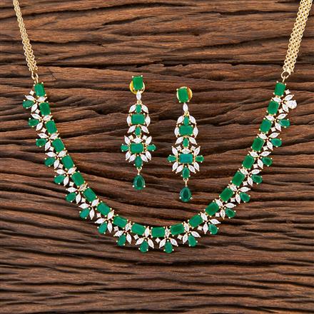 Cubic Zirconia Classic Necklace With Gold Plating