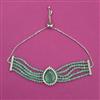 American Diamond Adjustable Bracelet With Rhodium Plating