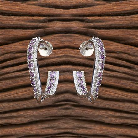 Cz Classic Bali With Rhodium Plating