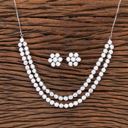 American Diamond 2 Line Necklace