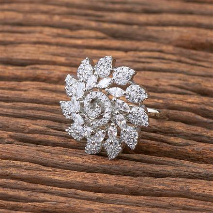 Cz Classic Ring With 2 Tone Black Rhodium Plating