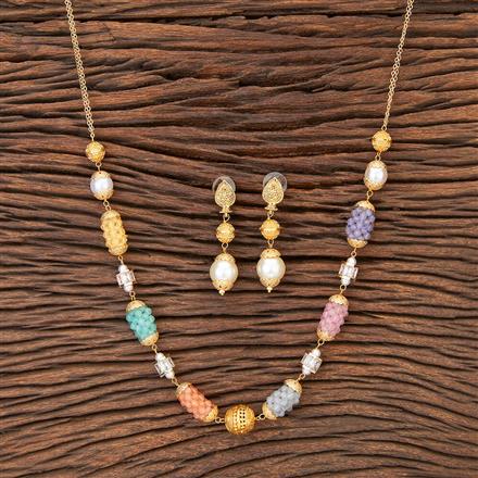 Cubic Zirconia Classic Mala Necklace With Gold Plating