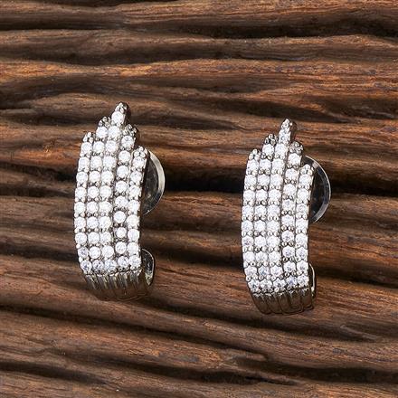 Cubic Zirconia Bali With Black Plating