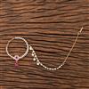 Cubic Zirconia Classic Nose Ring With 2 Tone Plating