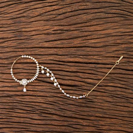 Cubic Zirconia Classic Nose Ring With 2 Tone Plating