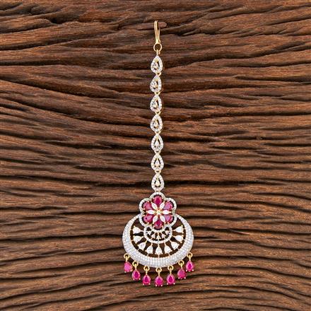 Cubic Zirconia Chand Tikka With 2 Tone Plating