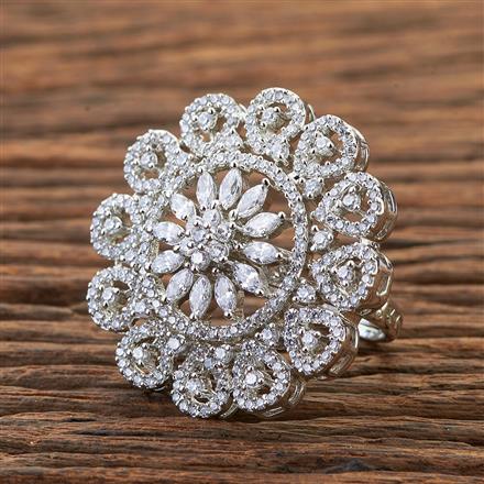 Cubic Zirconia Adjustable Ring