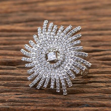 Cubic Zirconia Adjustable Ring