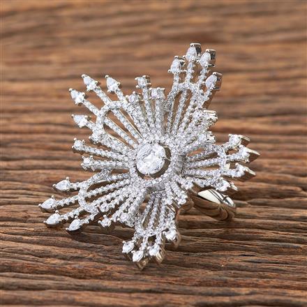 Cubic Zirconia Adjustable Ring