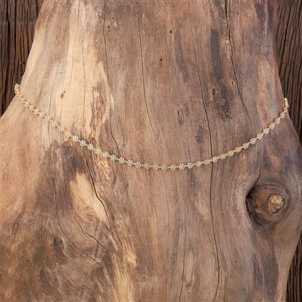 Cubic Zirconia Classic Belt With 2 Tone Rhodium Gold Plating