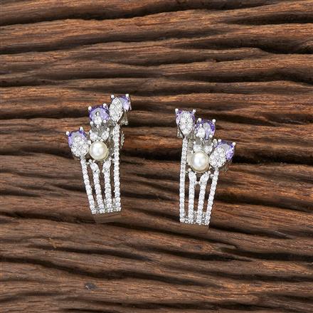 Cubic Zirconia Classic Bali With Rhodium Plating