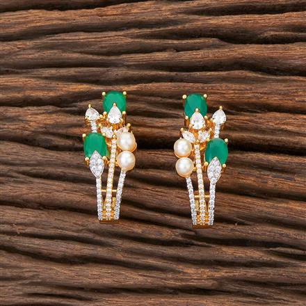 Cubic Zirconia Classic Bali With 2 Tone Plating