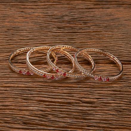 Cz Classic Bangles With Gold Plating