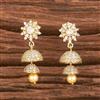 Cz Delicate Jhumki With Gold Plating