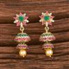 Cz Delicate Jhumki With Gold Plating