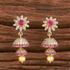 Cz Delicate Jhumki With Gold Plating