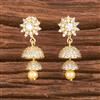 Cz Delicate Jhumki With Gold Plating