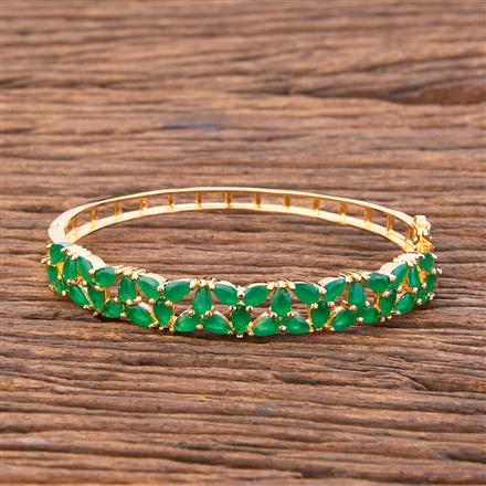 Cz Classic Kada With Gold Plating