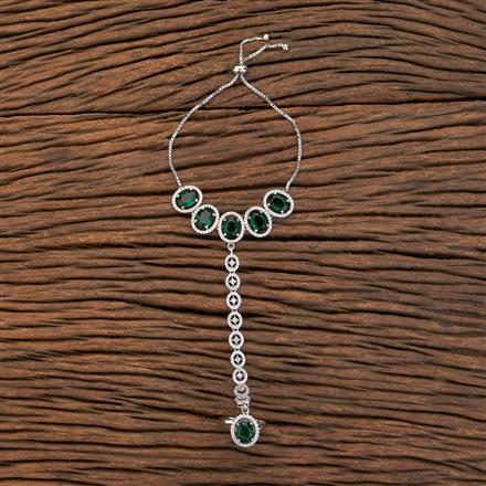 Cz Adjustable Hath Pan With Rhodium Plating