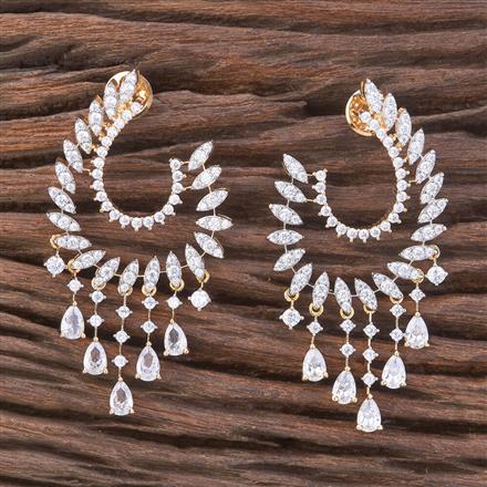 Cubic Zirconia Chand Earring