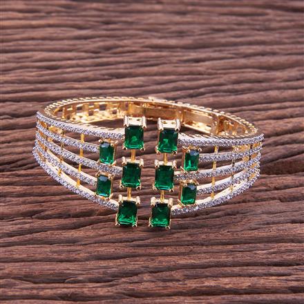 Cz Broad Kada With 2 Tone Plating