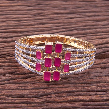 Cz Broad Kada With 2 Tone Plating