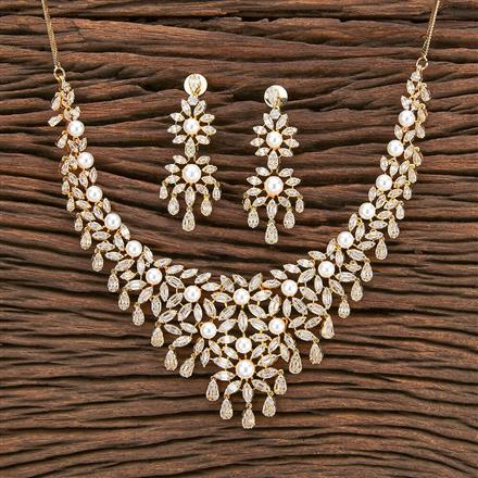 Cubic Zirconia Moti Necklace