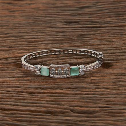 Cubic Zirconia Delicate Kada With Black Plating